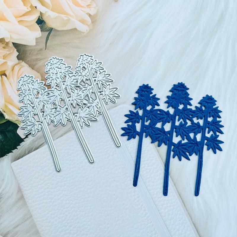 1 Set 3 Maple Tree Metal Cutting Dies Embossing Stencil DIY Scrapbook Template