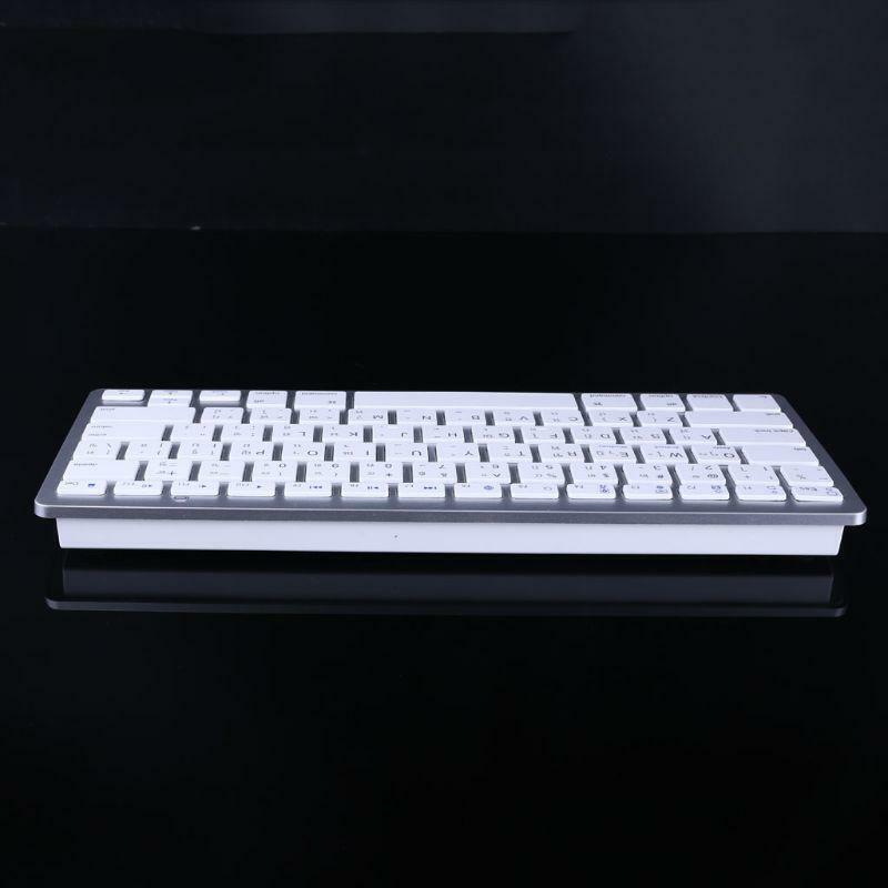English Thai 78 Keys Wireless Bluetooth-compatible Keyboard for Laptop Tablet