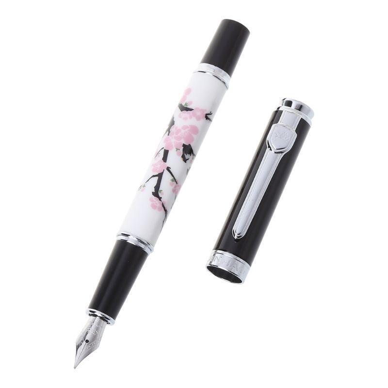 Fountain Pen Medium Nib 0.5mm Business Supplies For School Student Plum Blossom