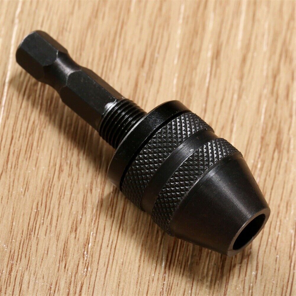 0.3-3.6mm Keyless Drill Bit Chuck Plug Impact Driver Adapter Converter Hex Shank