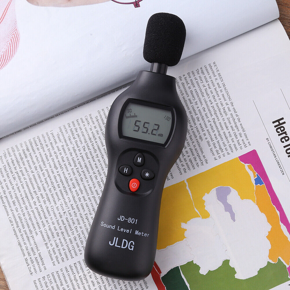 JD-801 30-130dB Noise Tester Digital Audio Sound Level Meter with ON OFF