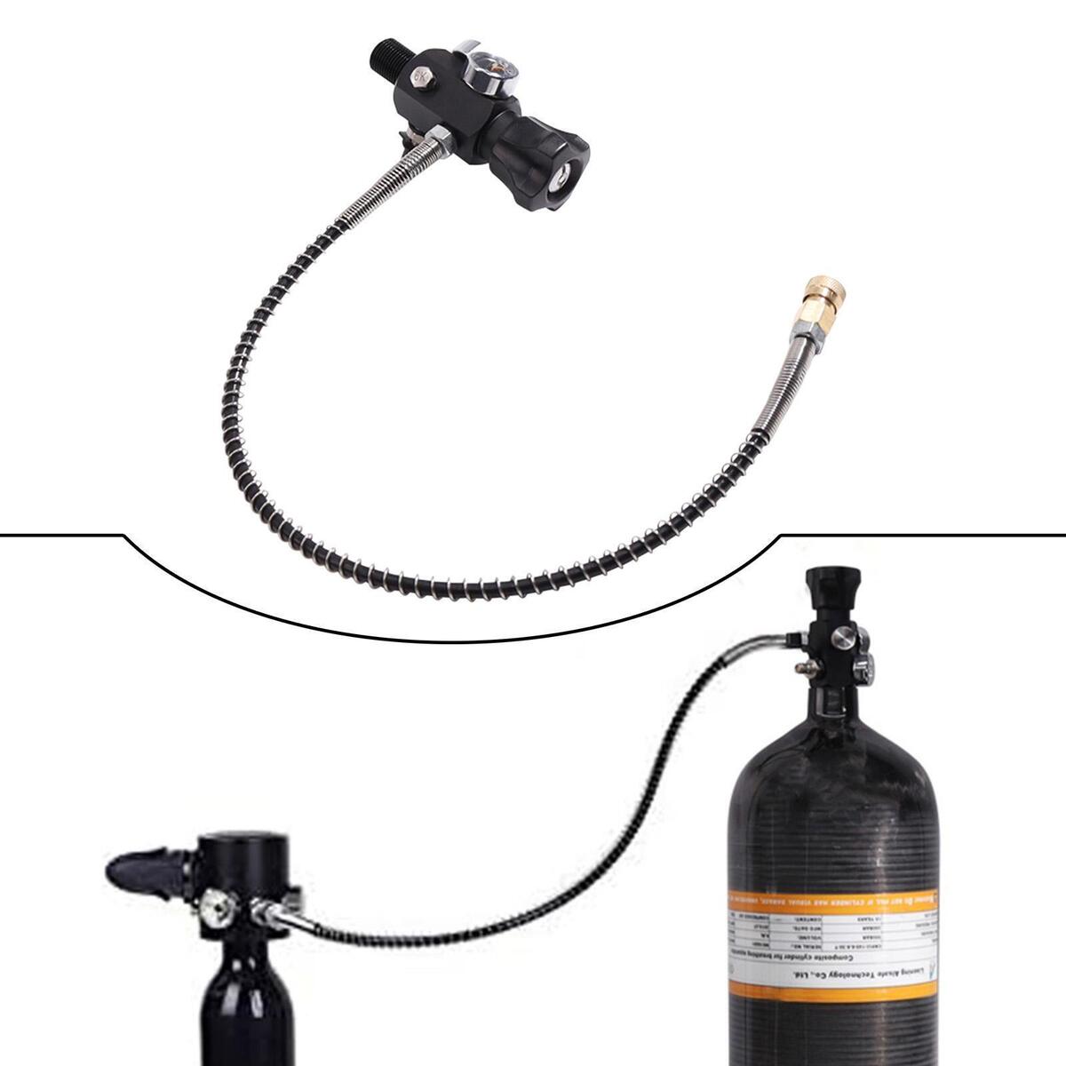 Charging Valve Alloy Air Fill Station Refill Adapter for Fire Fighting Tank