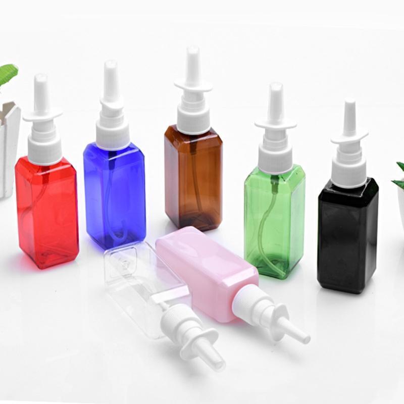 50ml Empty Nasal Spray Bottles Pump Sprayer Mist Nose Spray Refillable Bottling