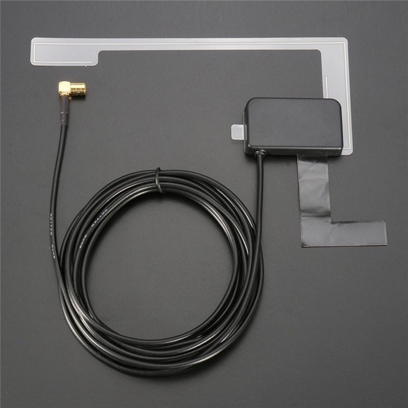 Car DAB Digital Radio Patch Aerial Antenna Adhesive Transparent Built-in Antenna