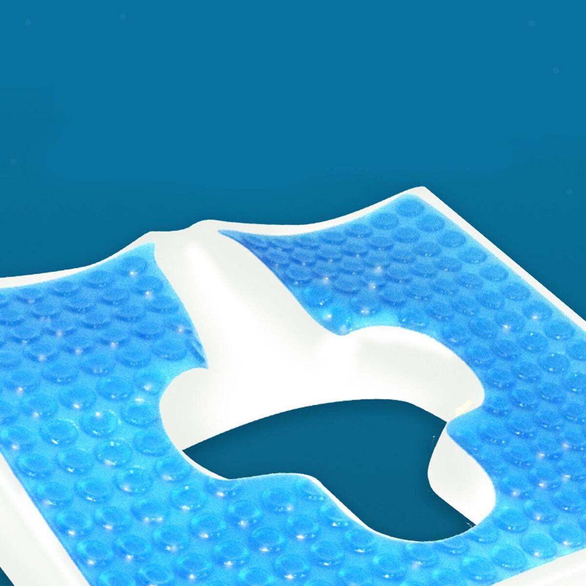 Silicone Memory Foam Seat Cushion Reusable for Tailbone Back Soreness Relief