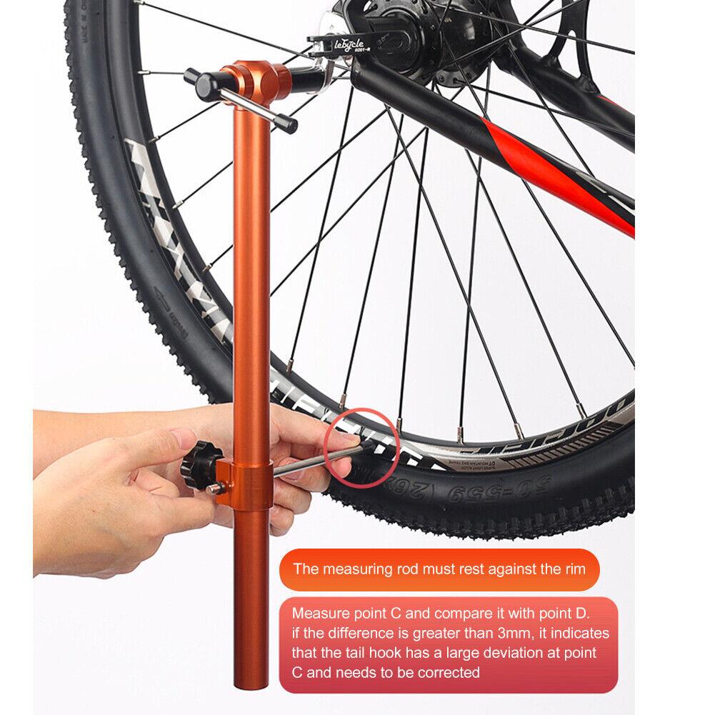 Lebycle Bicycle Derailleur Hanger Rotatable Bike Tail Hook Aligner Tools