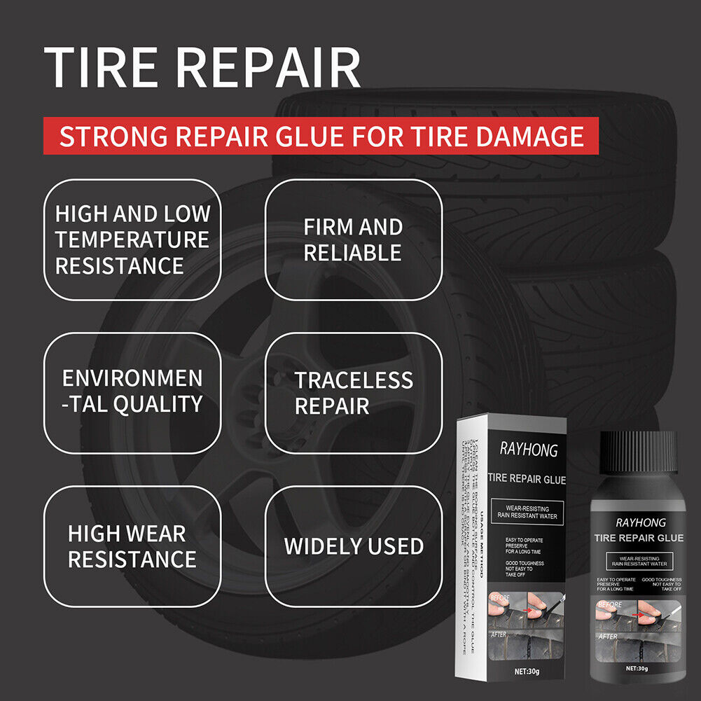 Adhesives Tire Repair Glue Super Caulk Car Rubber Bicycle Motorcycle Sealer