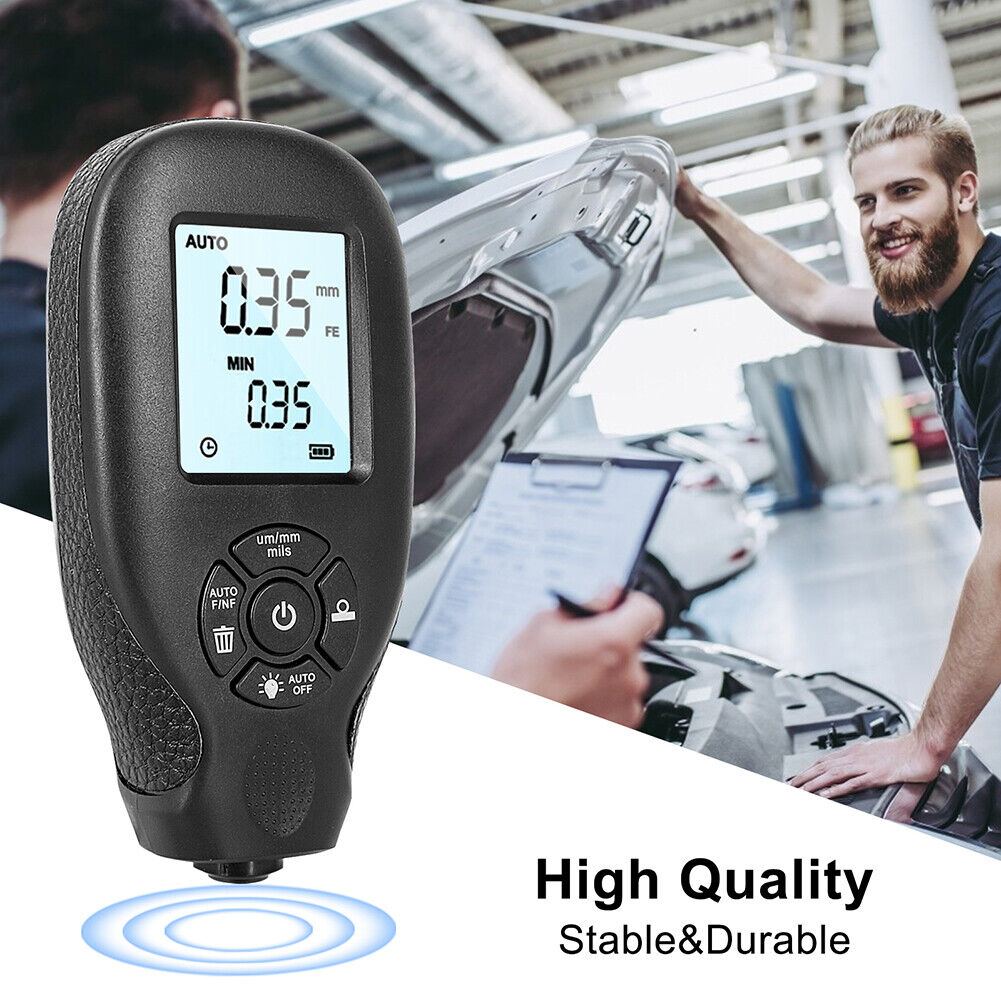 HW-300 Digital Film Thickness Meter Car Paint Coating Thickness Gauge Black