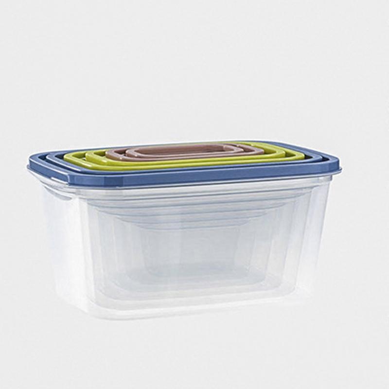 Food Storage Box with Lid Set of 6 BPA Free Moisture Proof Sealing Organizer