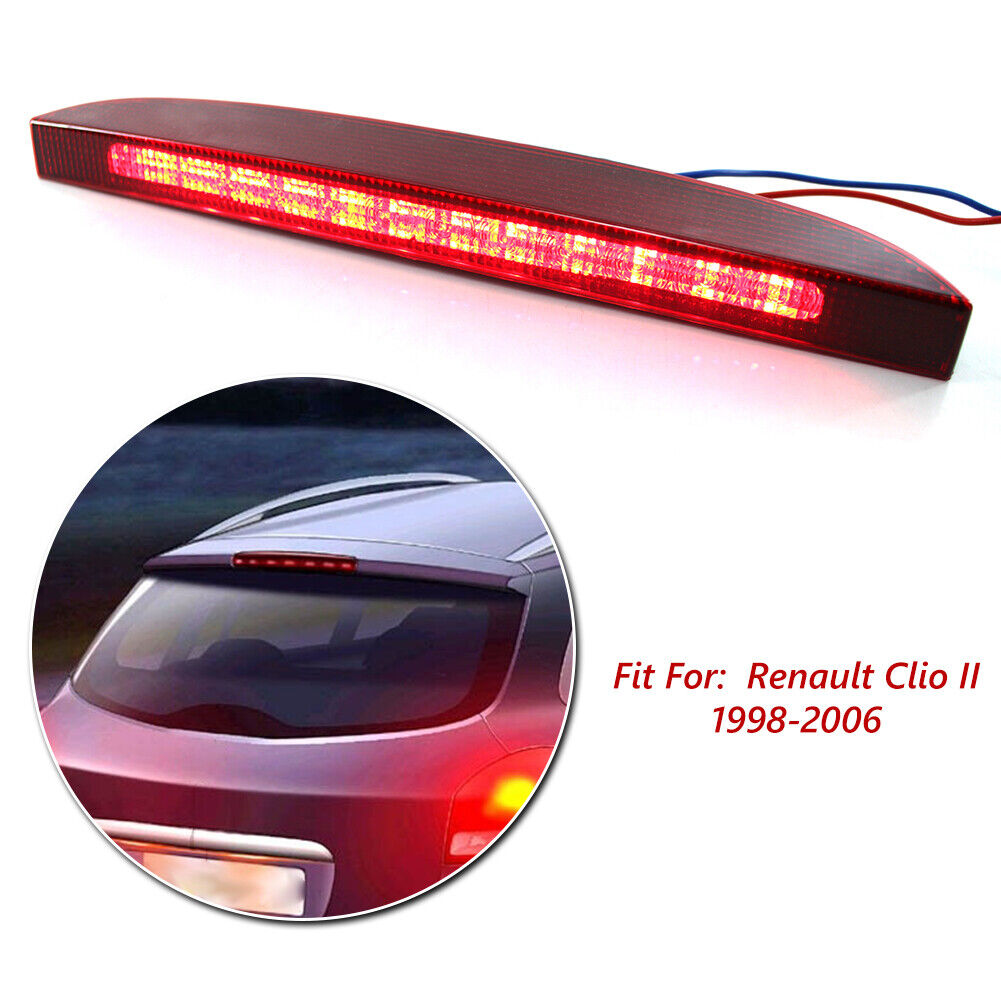 Red Third 3rd Brake Light Smoked Lens for Renault Clio II 98-06 7700410753