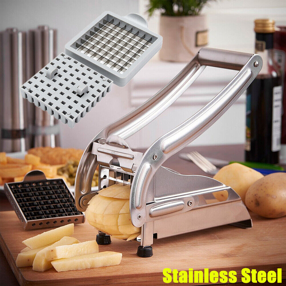 Stainless Steel French Fries Making Tool Potato Chips Strip Slicer Cutter