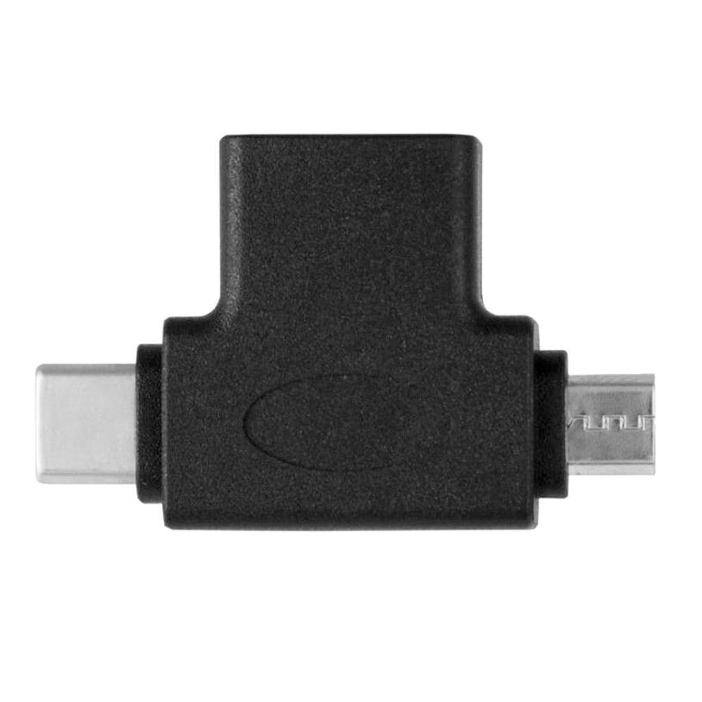 2 in 1 Type-C Micro-USB 3.0 USB-C Male Micro USB Male to OTG Adapter