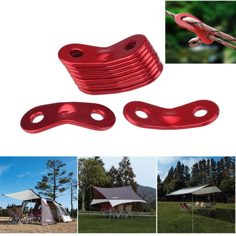 Hiking Guy line Tensioner Tightening Double holse  Fastener Hook Rope Buckles