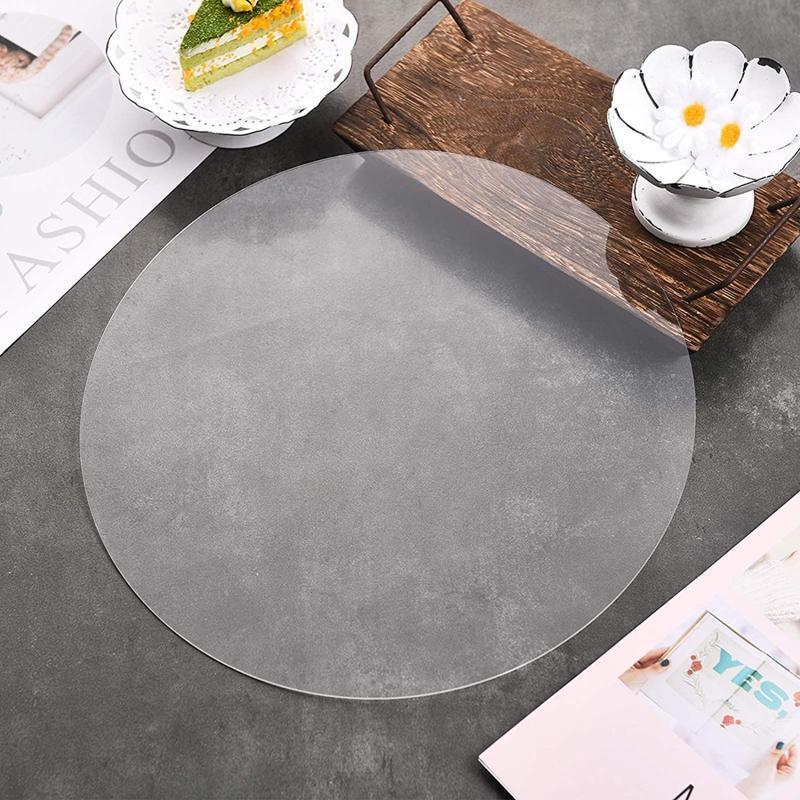 0.08 Inch Thickness Round Clear Acrylic Panel Disc for LED Light Base Craft 30PC