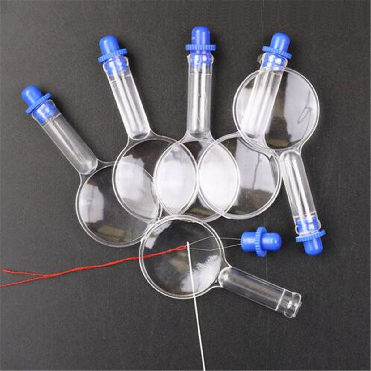 5pcs Transparent Plastic Magnifier Needle Threader Sewing Tools DIY Accessories