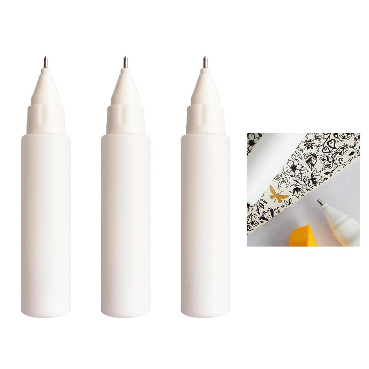 3 Pcs Refillable Empty Bottle   Scratch Removal for  Pen Deep