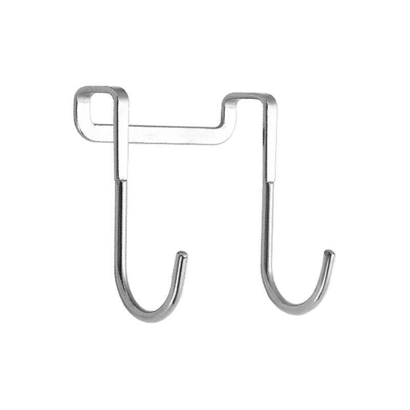 Drill free Door Back Hanger Stainless Steel Hook for Coat Hat Towel Storage Hook