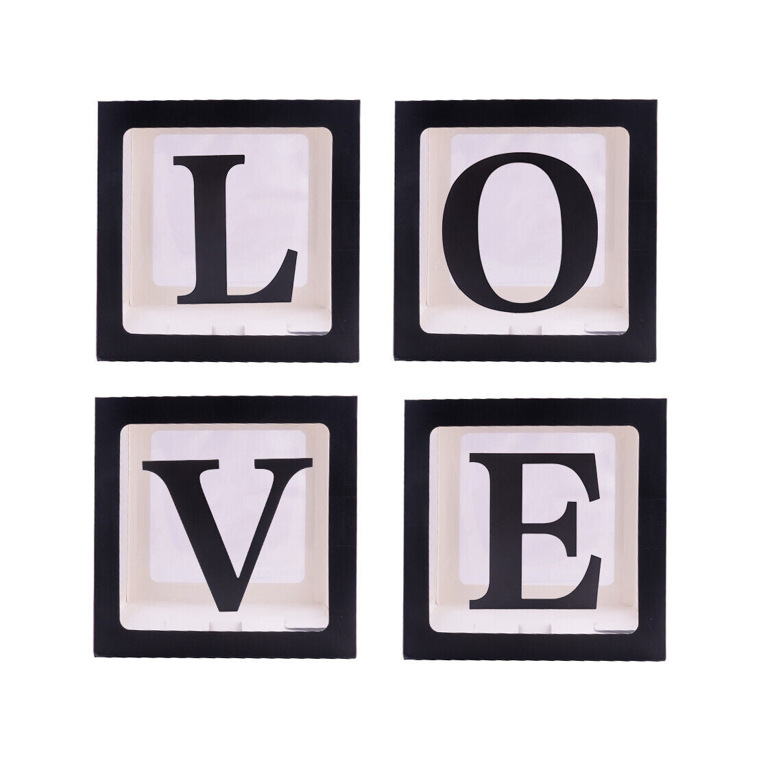 DIY Letter L O V E Cube Balloon Gift Boxes Baby Shower Birthday Party Decor