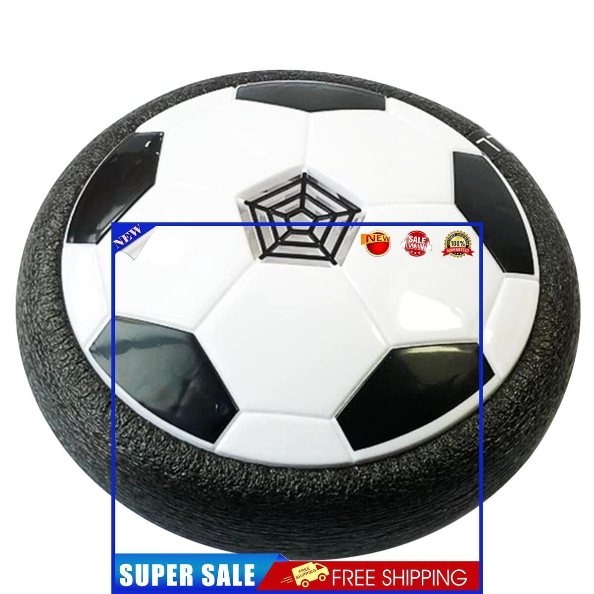 LED Music Kids Hover Soccer Ball, Battery Operated Air Floating Disc (18cm)