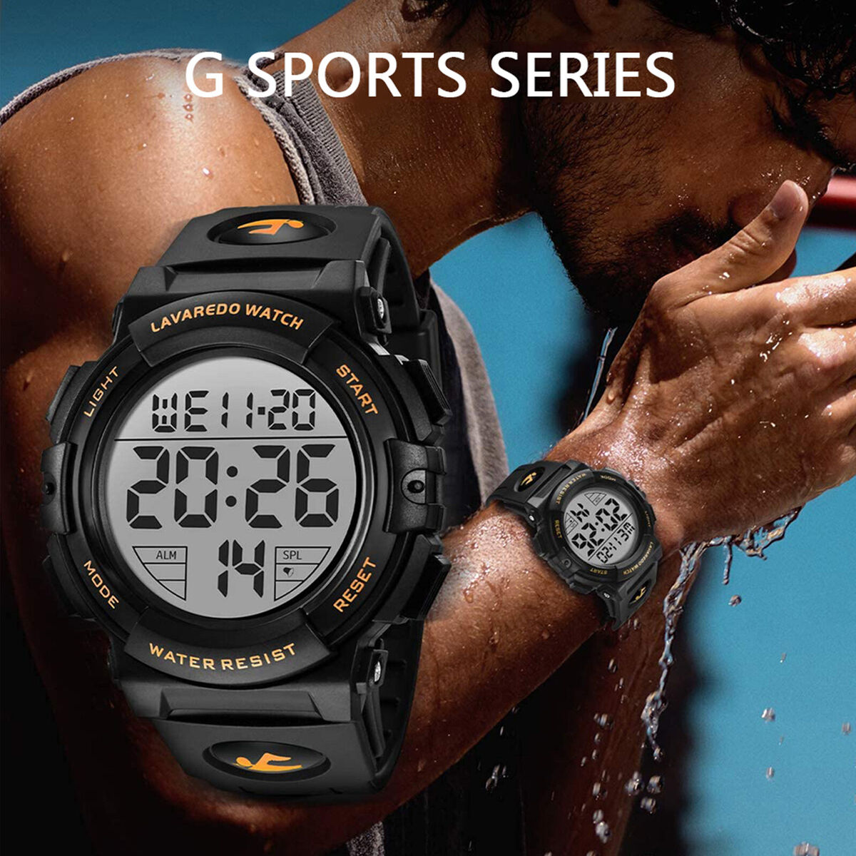SKMEI Waterproof Electronic Watch Men Outdoor Sports LED Digital Wristwatch
