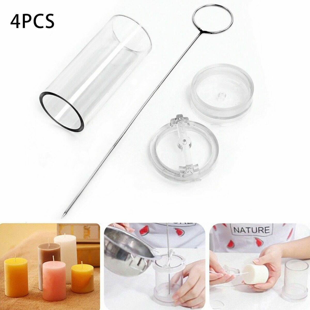 DIY Candle Mold Silicone For Candle Making Gypsum Plaster Mould Clay Crafts
