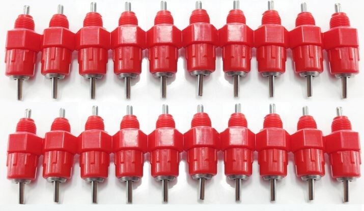 10 x  Poultry / Chicken Drinker / Waterer Nipples - Feeders Available