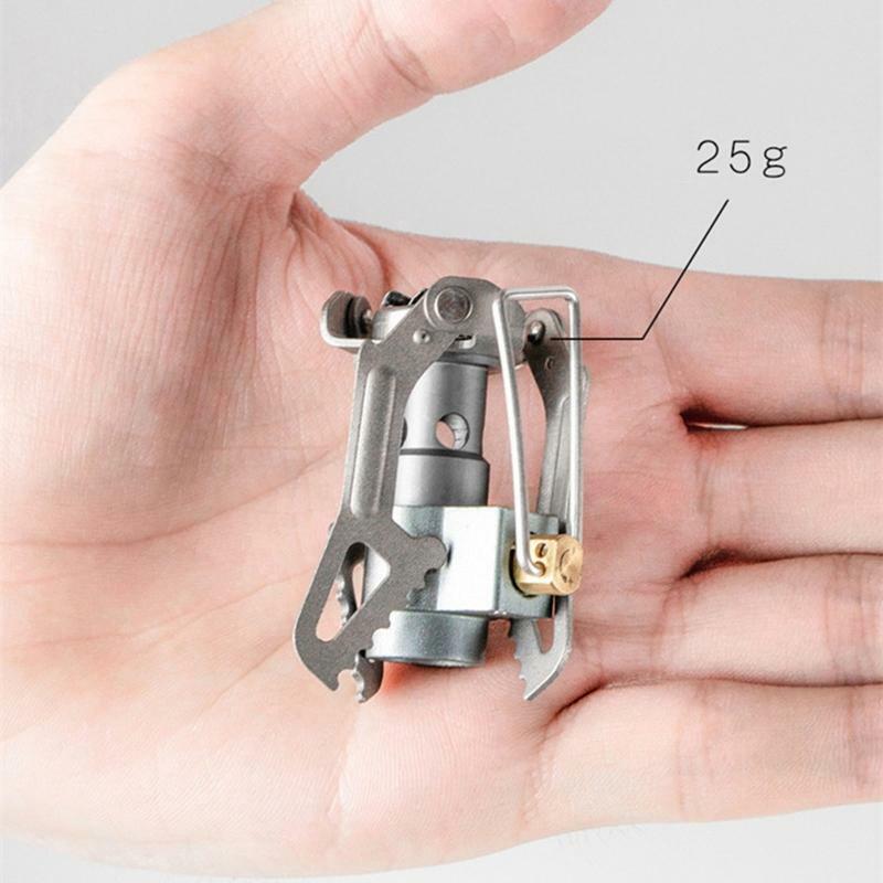 Titanium BRS Mini Portable Stove, Gas Stove for Survival Oven, Pocket, Picnic