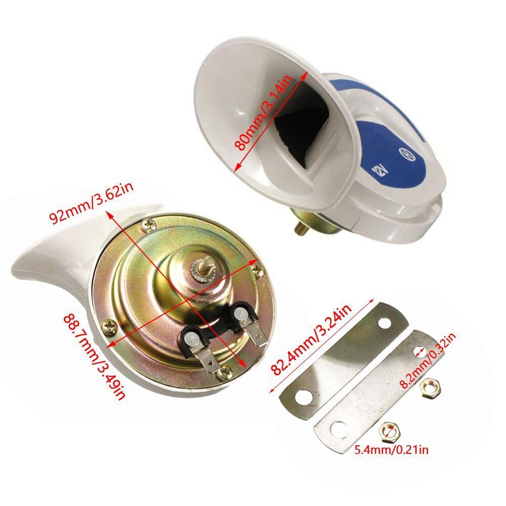18 Sound Motorcycles Horn Loud Air Snail Horn Electronic Car Horn For Car Truck