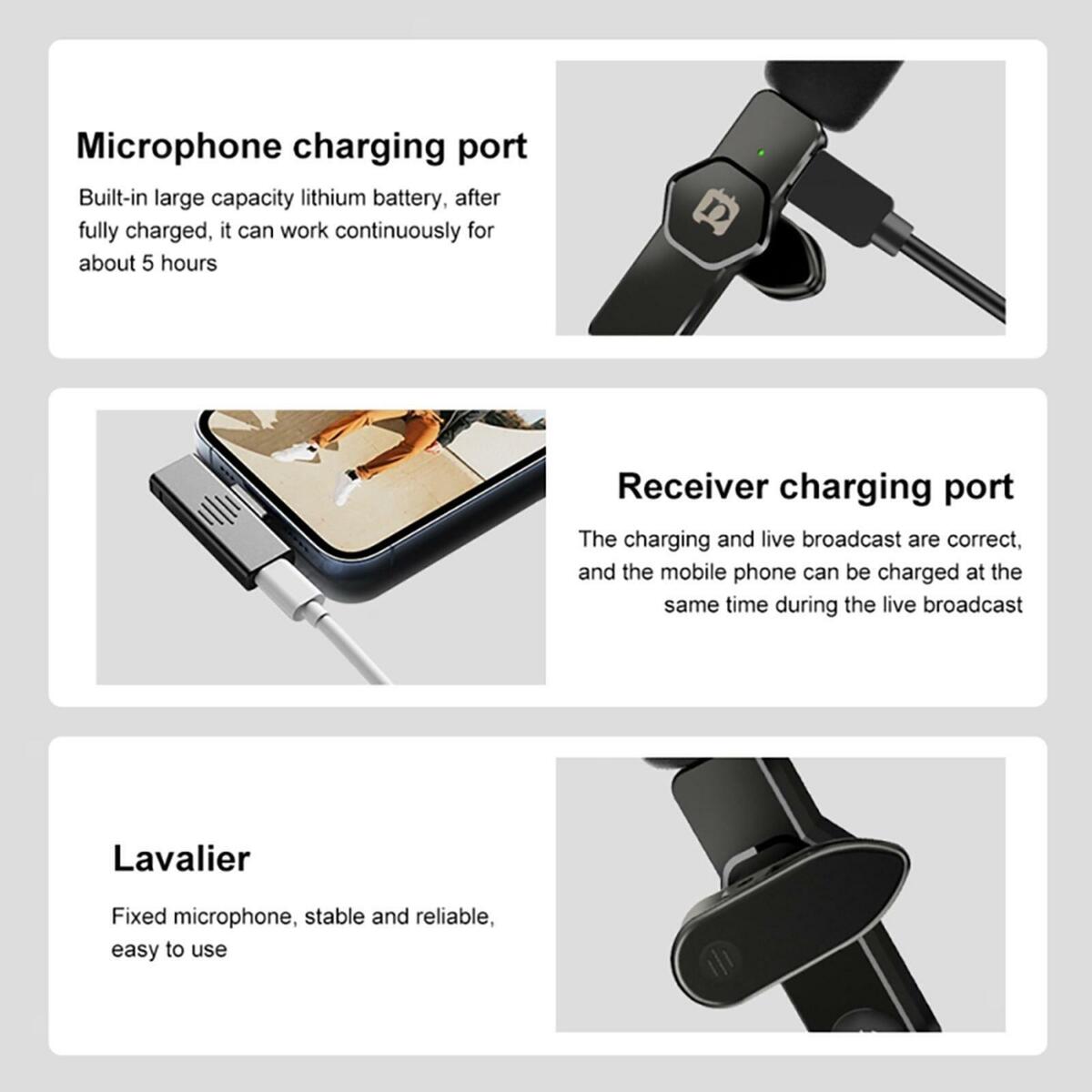Upgraded  Lavaliered styleed style Microphone  External for Outdoor Meeting