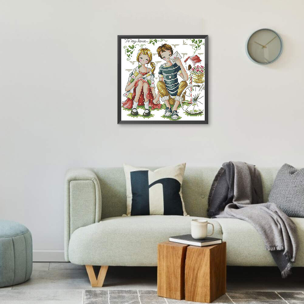 Partial Embroidery Set Love of Life Cross Stitch Kit 14CT Stamped DIY Craft
