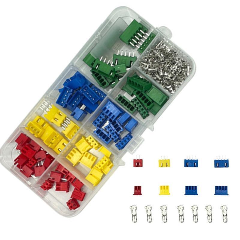 230Pcs 2.54mm 2/3/4/5 Pin Housing and Female/male Pin Head Connector Plug Set
