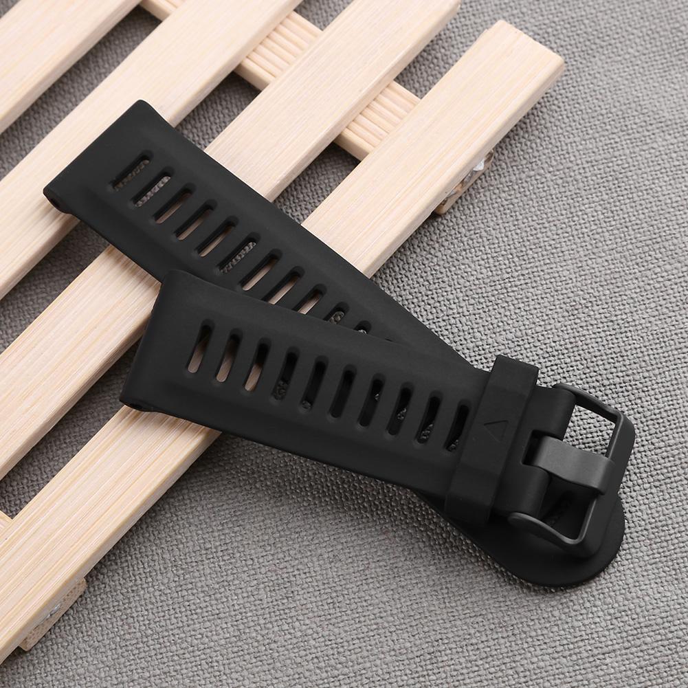 Silicone Wrist Strap Watch Band for Garmin Fenix3 Fenix3HR Fenix5X (Black)