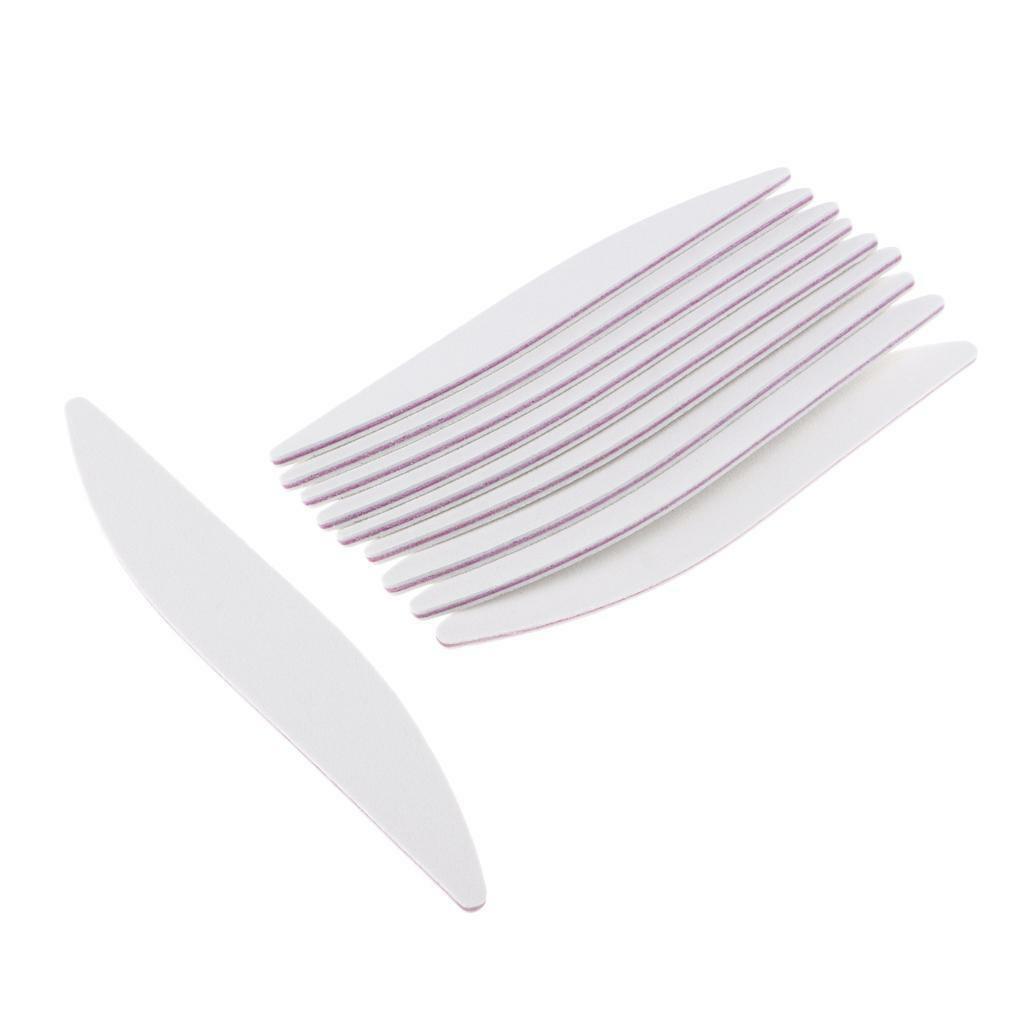 10x 100/180 Grit Nail Files Buffers Emery Board Manicure Polishing Sandpaper