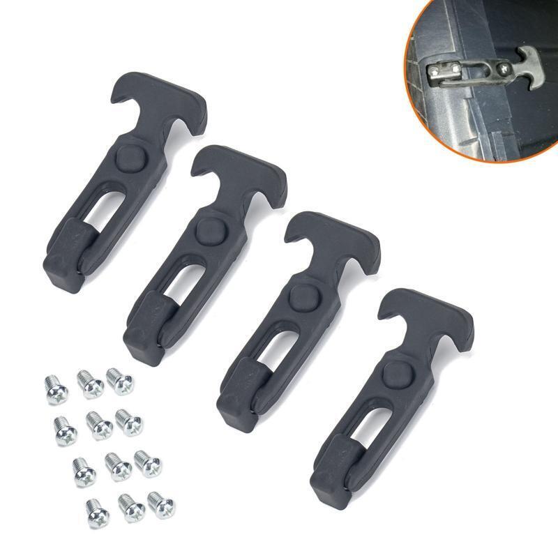 Rubber Flexible Draw Latches with Brackets T-handle Hasp Draw Latch 2 PCS