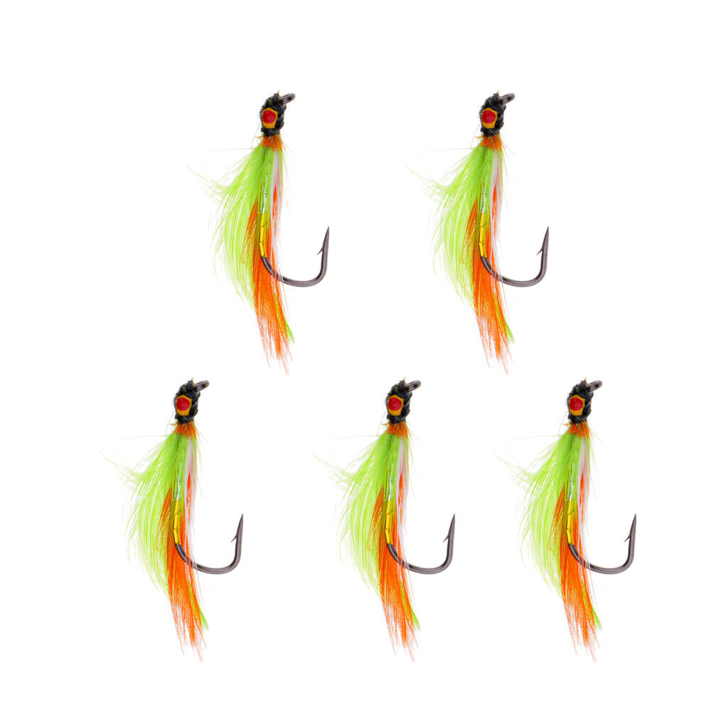 5Pcs Saltwater Fly Fishing Streamer Lure   Fish Simulation Flies