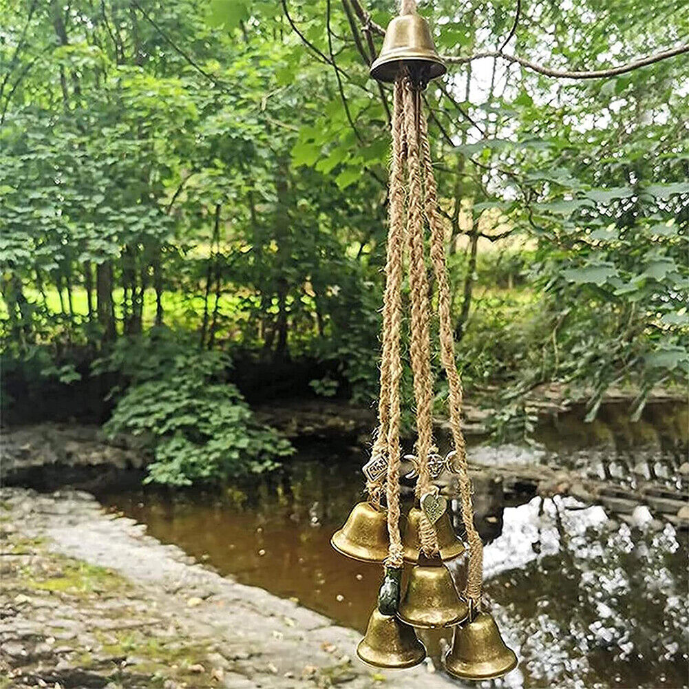 6pcs Blessing Bell Evil Spirit Witch Wind Chime Charm Witchcraft Home Decor