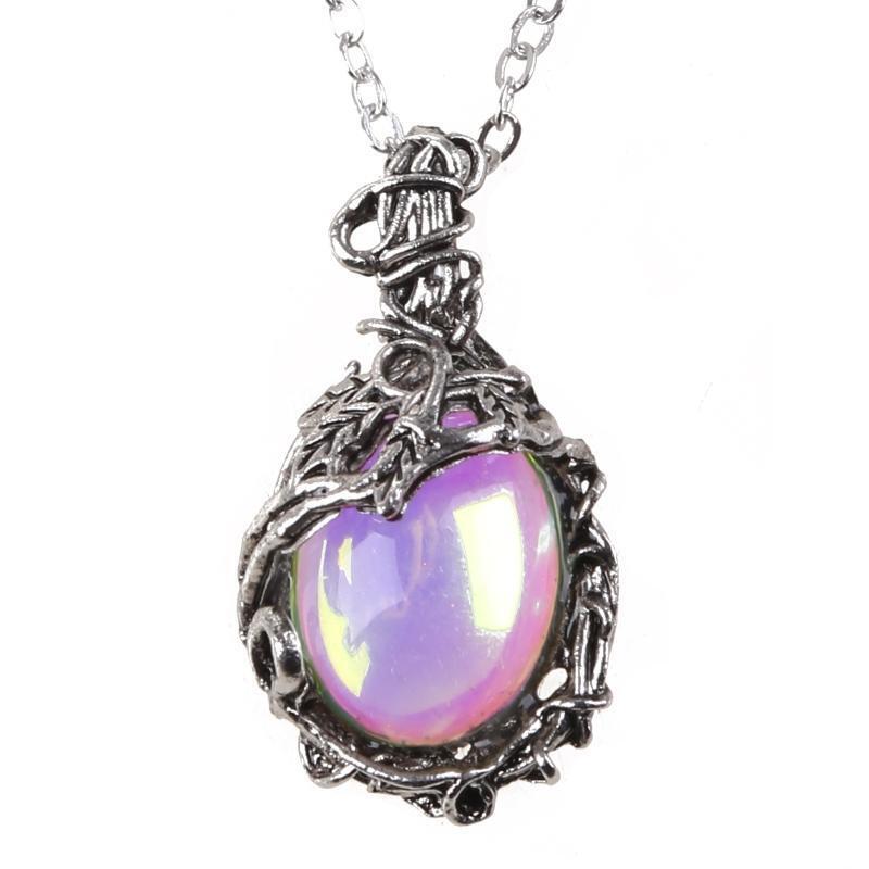 Nice Moonstone Necklace Teardrop Pendant Chain Necklace Party Favors Decoration