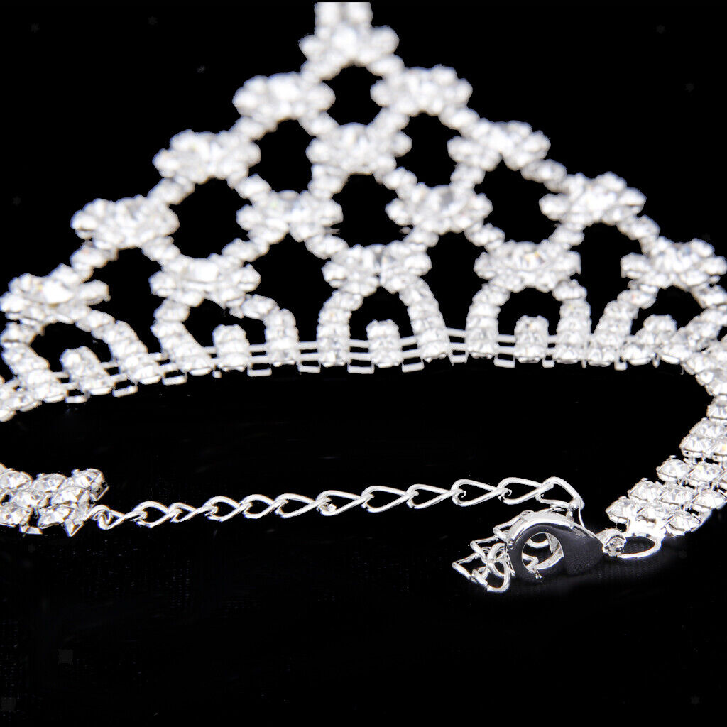 Crystal Flower Chain Ring Harness Bracelet Bridal Jewelry Wedding Decor