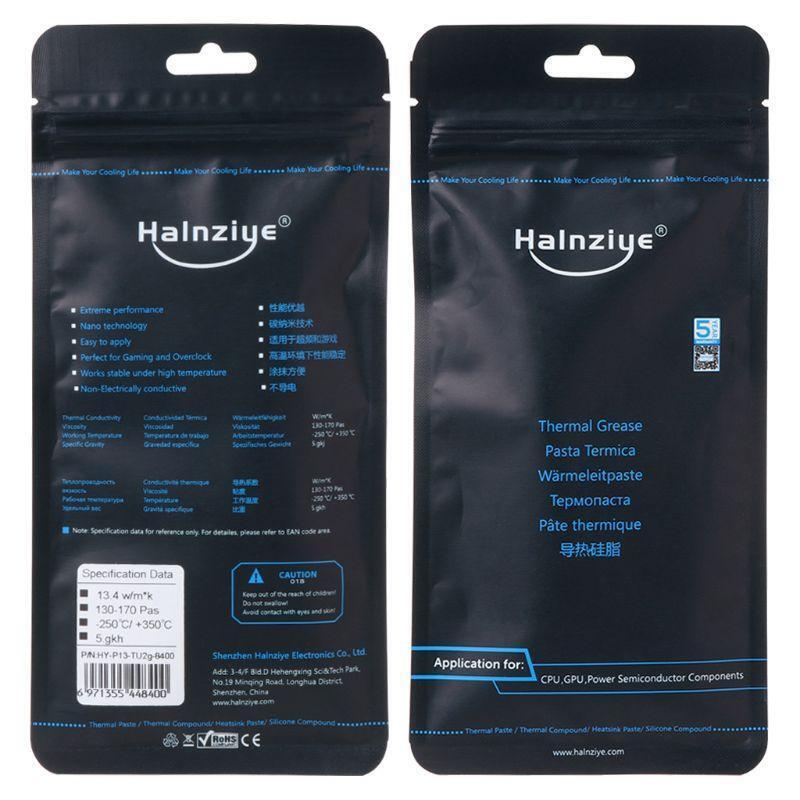 13.4w/m-k HY-P13 Extreme Performance 2g Thermal Paste Grease Silicone Paste CPU