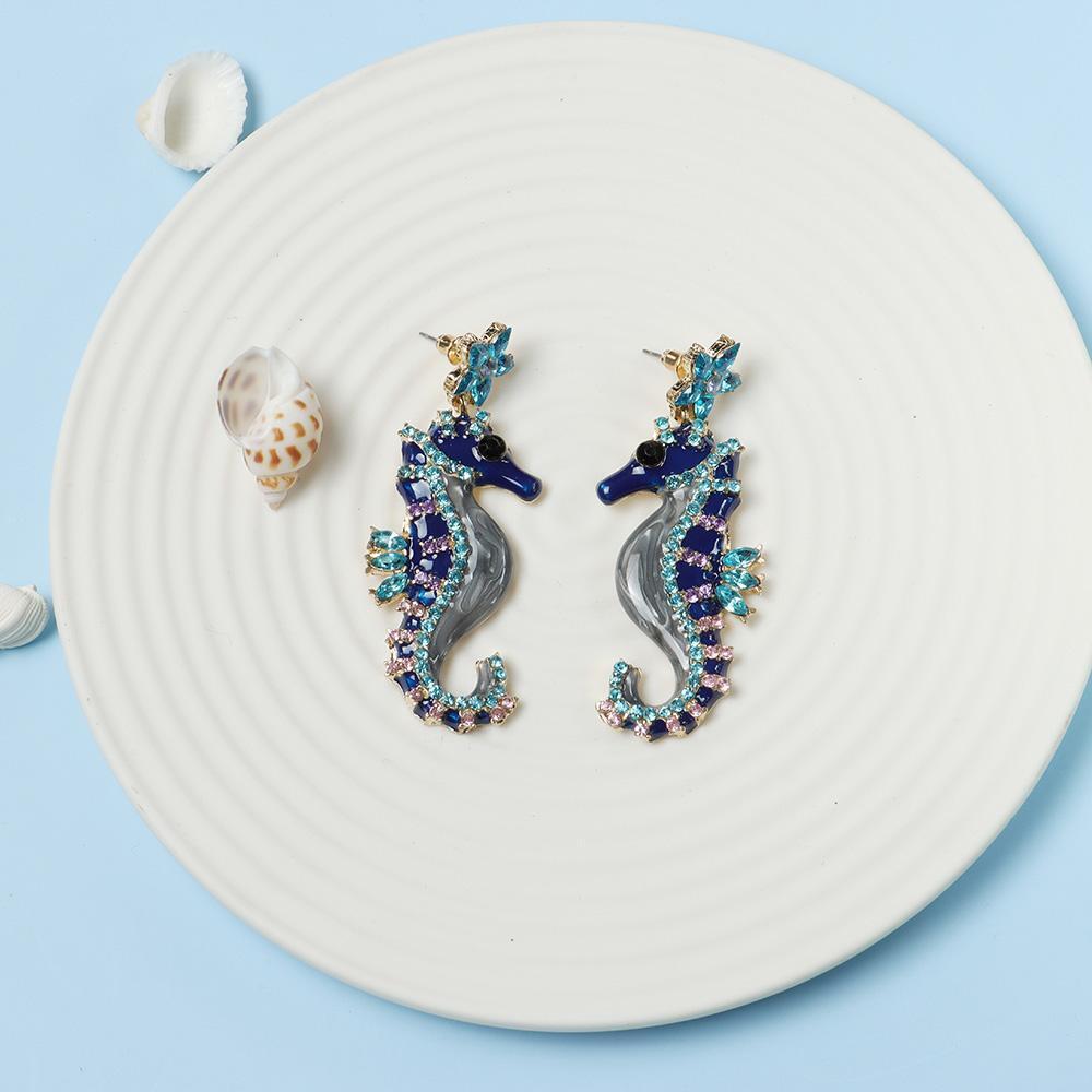 Accessories Seahorse-Shaped Drop Earring Earrings For Women Girls Ear Studs