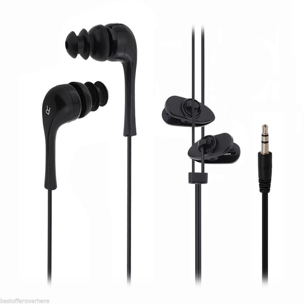 4x 3.5mm Sport Underwater Audio Waterproof Earphone Headphones for iPod