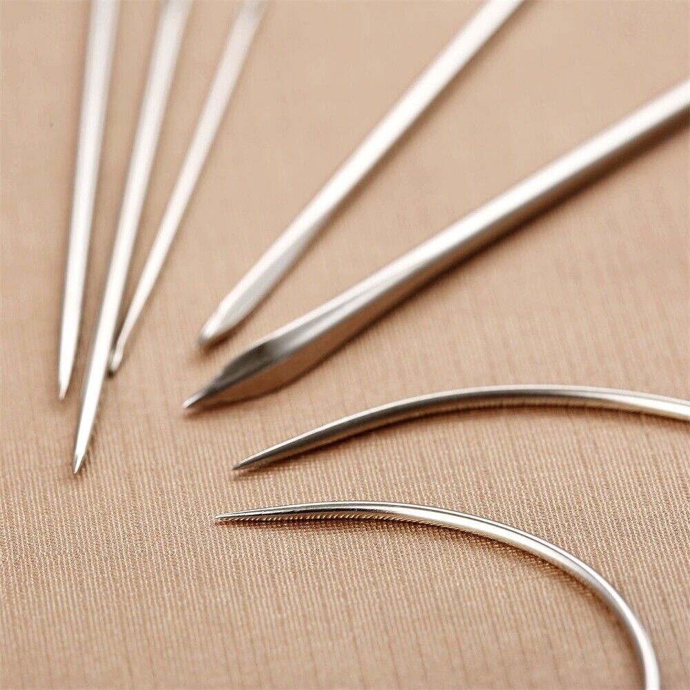 7Pcs/set Sewing Needles Stainless steel Variety of Needles Curved Crochet Hook