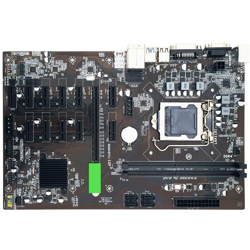 B250 BT Miner Motherboard DDR4 CPU LGA 1151 Supports12 PCI-E 16X Graphics Card