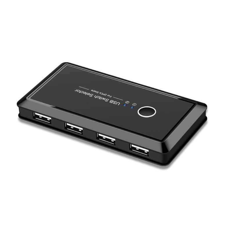 KVM Switch4 Ports USb2.0 Switcher Docking Station Printer Sharing 2 in 4 Out