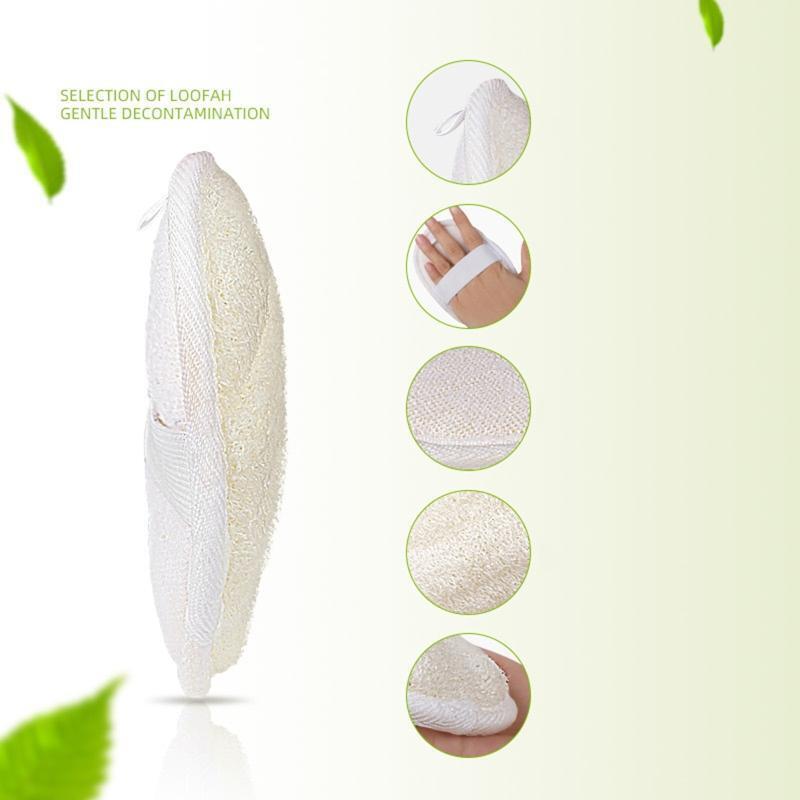 Natural Exfoliating Loofah Body Scrubber Bath Shower Sponge Textured Scrub Skin