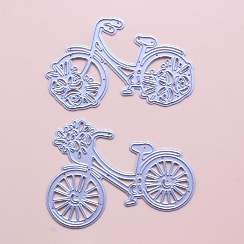 Bike Bicycle Metal Cutting Dies Stencil Scrapbooking DIY Album Stamp Paper Card