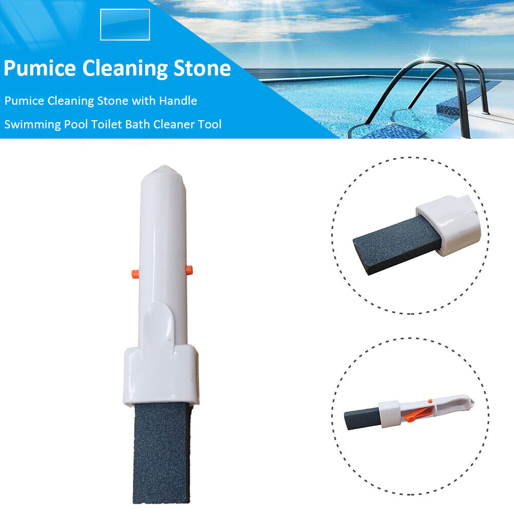 Pumice Cleaning Stone with Handle Swimming Pool Toilet Bath Cleaner Tool