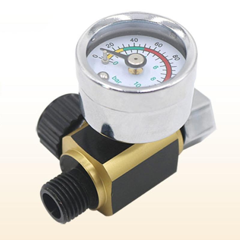 1/4 Inch Air Filter Pressure Regulator w/ Pressure Gauge and Oil Water Separator
