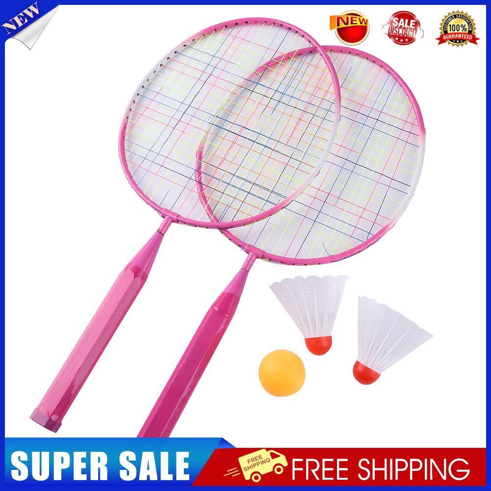 Playing Games Sports Shuttlecock Racquet Set Kids Badminton Racket (Red)