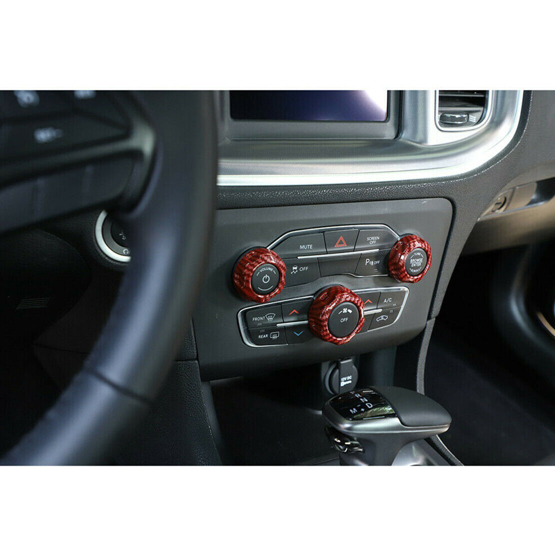 1set Air Conditioning Switch Trim Cover Fit For Dodge Challenger Charger 2015-22